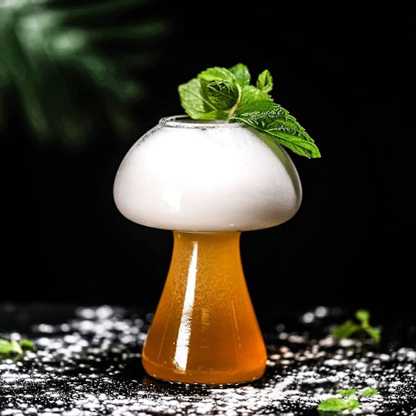 Svampglas, Cocktailglas Svampkoppar Transparent Glas Lätt Och Bärbar För Vatten Kaffe Mjölk Te Öl