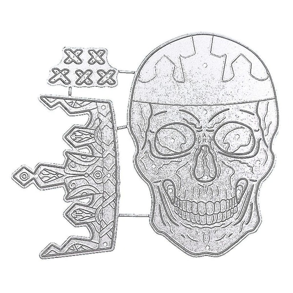 Halloween Skull Metal Cutting Dies Stencil Diy Scrapbooking Album Paper Mal