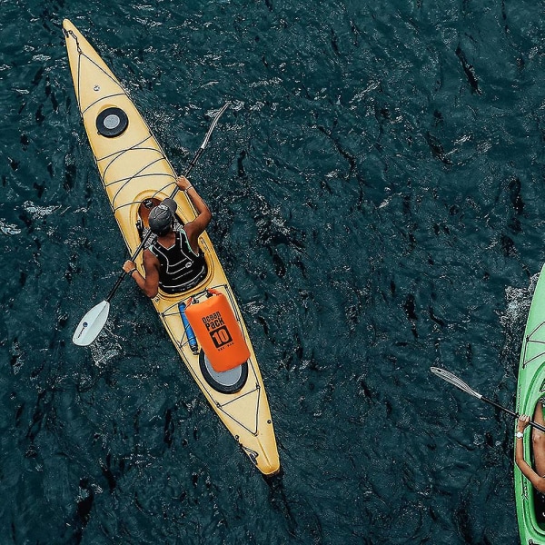 Flytende vanntett tørrpose 10l, rulletopp tørrsekk holder utstyret tørt for kajakkpadling, rafting, båtliv, svømming, camping, fotturer, fiske, strand