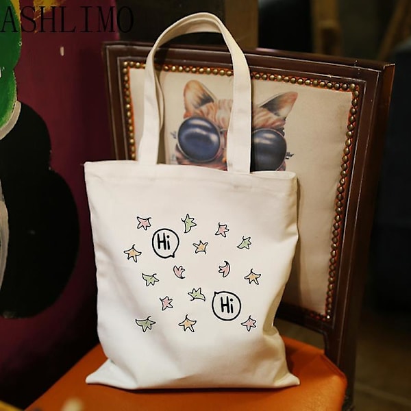 Handväska Heartstopper Hi Leaves Dam Shopper Väskor Canvas Väska Resväska College Retro Axelväska Stor Kapacitet Student Handväska