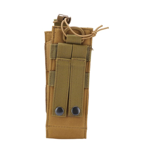 2024Outdoor Military Radio Magazine Pouch Pocket Oxford Cloth Durable Interphone Holster Waist BagTan