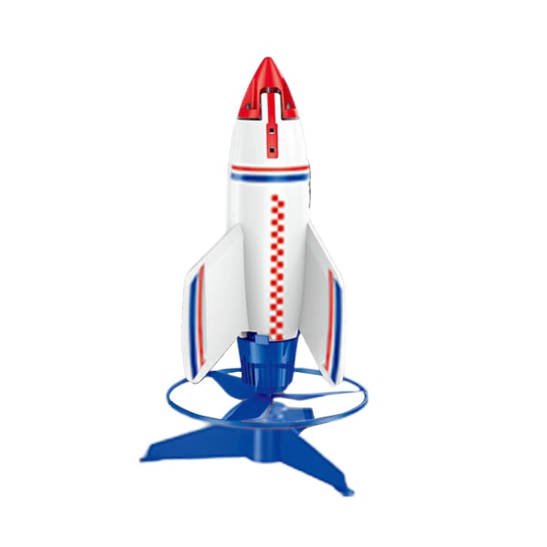 Rakettkaster for barn, elektrisk motorisert luftrakettleketøy, utendørs selvutskytende rakettleketøy for barn（blå）