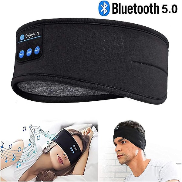 Søvnhodetelefoner Trådløse Bluetooth Sportshodetelefoner med ultratynne Hd stereohøyttalere -black_aw