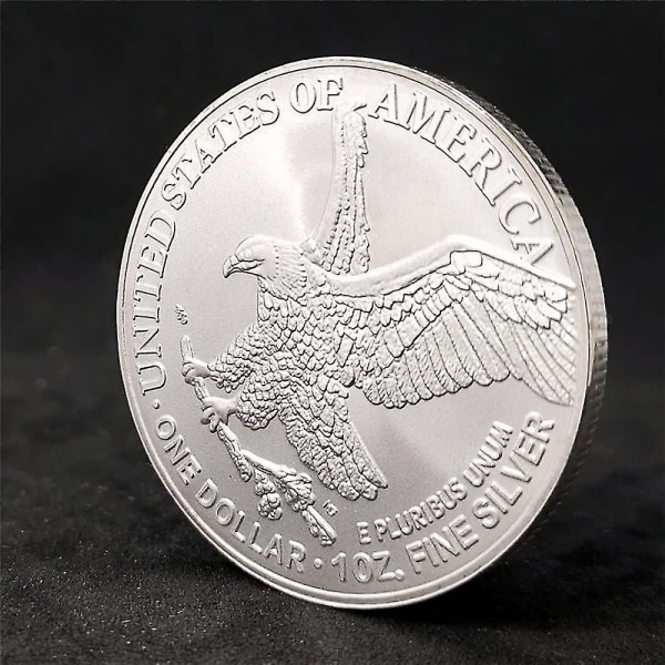Antik Frihedslov Mønt Eagle Dollar Erindringsmønter Kunstsamling Oplev historien om os Guldmønter