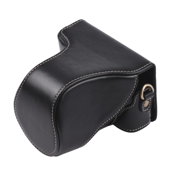 Vintage PU læder kamerataske Beskyttende kamerataske med remudskiftning til Canon EOS M100