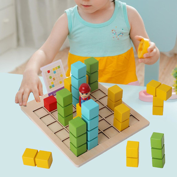 Pussel för barn Leksak Byggstenar Utbildningsspel Logiskt tänkande Träpussel Pusselutveckling