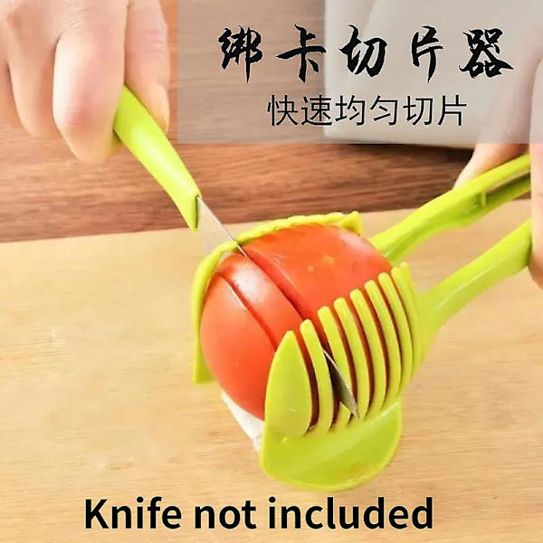 Frukt Slicer Cut Citron Artifact Cut Ägg Potatis Cut Manuell Köksverktyg Köksartiklar Prylar för Hem（ABS modell）