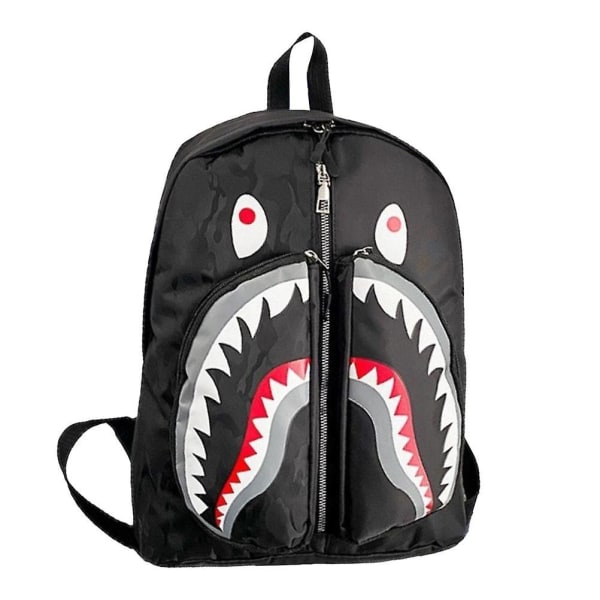 2024 Graffiti Haj Ryggsäck Personlig Skolväska Resväska Casual Daypack Halloween Jul Födelsedagspresent för Tonåringar Män Kvinnor