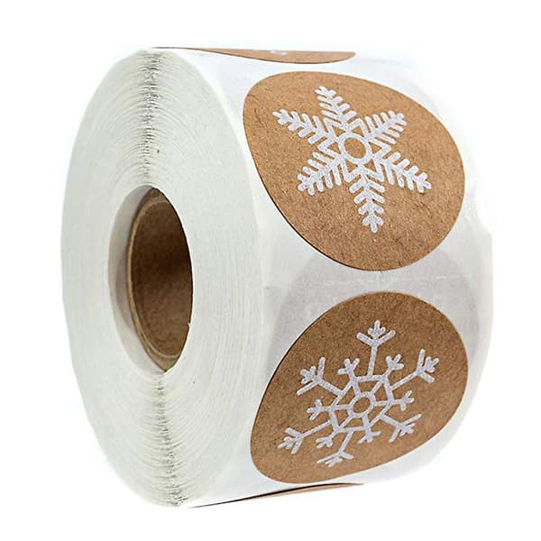 Snö Jul Klistermärke 500st 1 tum