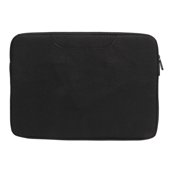 202414.1?15.4inch Laptop Hand Case Bag Metal Zipper Large Capacity Protective Laptop Sleeve Case Black