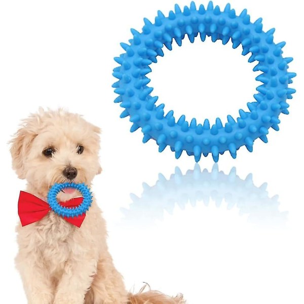 Puppy Chew Toys 360 Ring Rengör tänder och lugnar klåda Gummi för oral hälsa Tand Inter Chew Toy