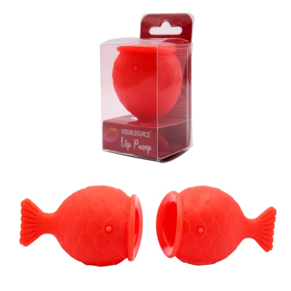 Lip Plumper Lips Enhancer Plumper Device Læber, Silikone Fish Shape Lip Enhancer Plumper Device, til sexet mund til kvinder