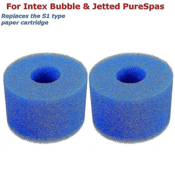 6st för Intex Pure Återanvändbar tvättbar badtunnafilterpatron S1