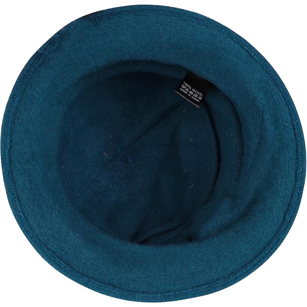 Damer Dam Ull Filt Bucket Hat Blommig Fedora Bowler Hat Vintage ClocheBlue  4497 | Fyndiq