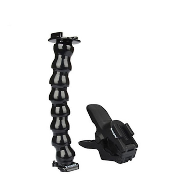 Jaws Flex Clamp -kiinnitys säädettävällä hansikaula GoPro Hero 10 9 8 7 6 5 4 Sessionille Go Pro Yi Akaso Sjcam Eken -lisävarusteille (20 cm GoProlle jne.)