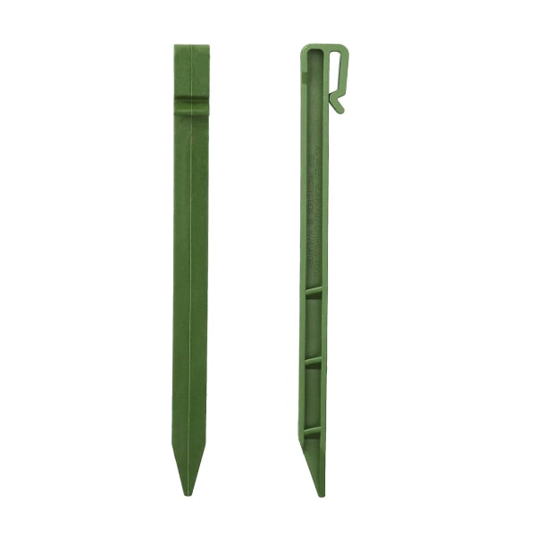 10 st Nails Golvpinnar Ankare Trädgårdspinnar 25 cm Multifunktionell krokdesign Återanvändbara markhögar（Grön）