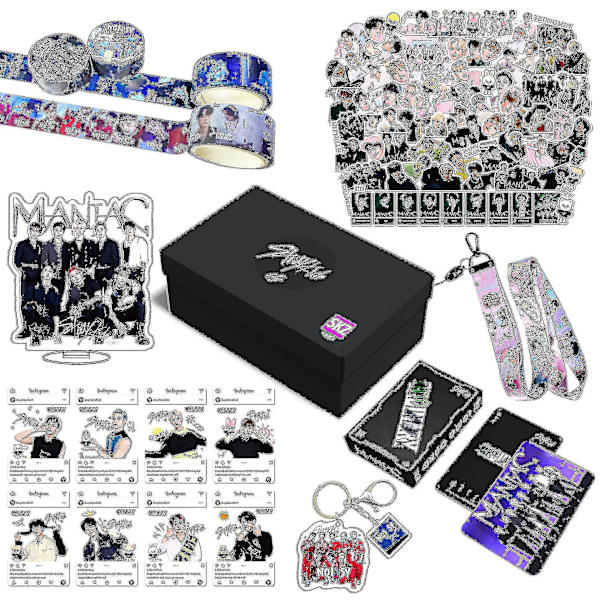 Dd-stray Kids New Maxident Box Set Kpop Merche Photos Lanyard Keychain Skz Fansille