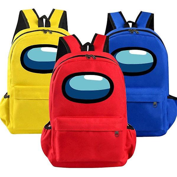 Among Us Ryggsäck, Impostor Barn Ryggsäck Unisex Dagryggsäck Skolresa Laptop Tablet Väskor