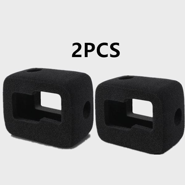 Windshield Wind Noise Reduction Sponge Foam Case For Gopro Hero 10 9 Cover Housing For Gopro Hero 9 Action Camera Accessorie（2PCS）