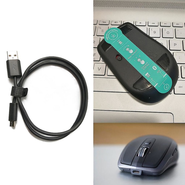 Holdbar USB-musladekabel for Logitech MX Anywhere2 2s-mus