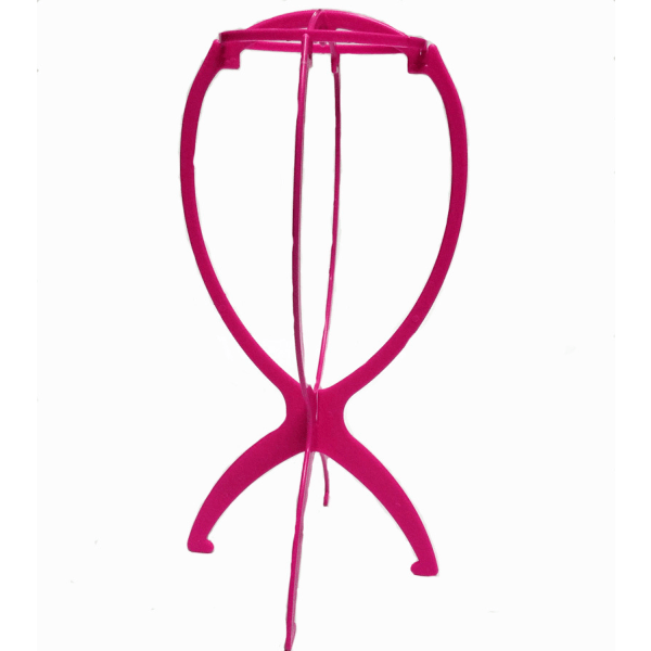 6st Pink Peruk Stand - Artificiell Peruk Display Stand