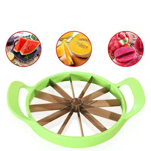 Vattenmelon Slicer Cutter Rostfritt Stål Kreativ Väderkvarn Form Stor Storlek Bekväma Fruktdelare Köksredskap Artiklar