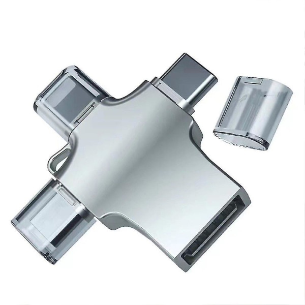Tre-i-én OTG-adapter til Apple Type-c Android-telefon Ekstern U-disk