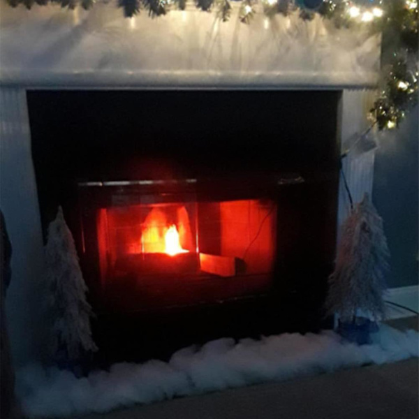 3D Flimrande Eldflamma Elektronisk Flamma Nattljus Prop Simulerad Flamlampa För Halloween Jul Dekoration