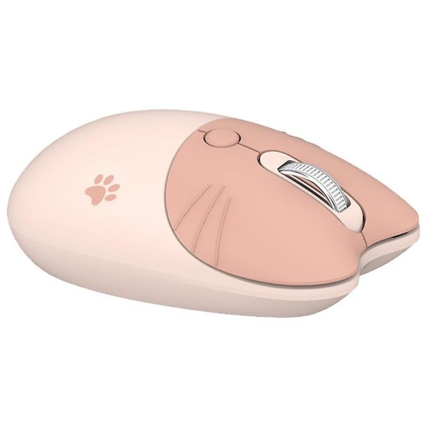 Trådlös Bluetooth mus för flickor Laptop Office Bluetooth -mus Tyst（Mjölktefärg）