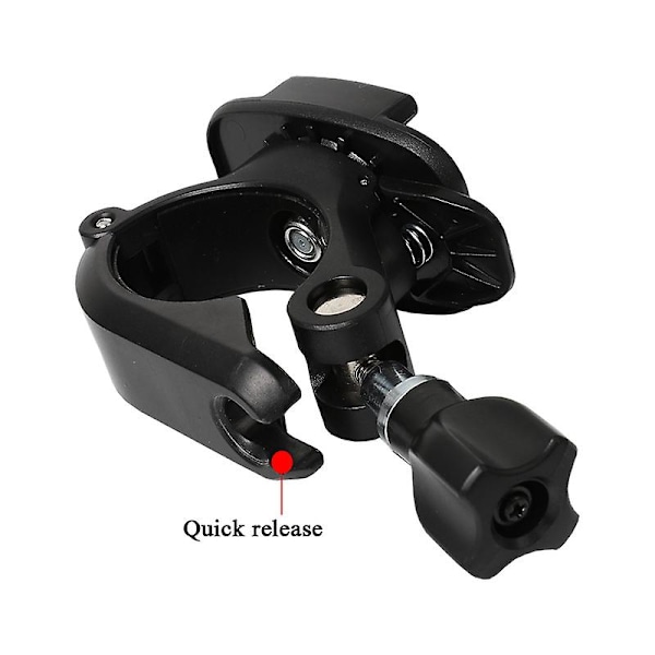 Polkupyörän ohjaustangon kiinnike, istuimen tolpan sovitin Gopro Hero 10 9 8 7 6 5/dji Osmo Action/insta360 One R -kameran lisävaruste (musta)