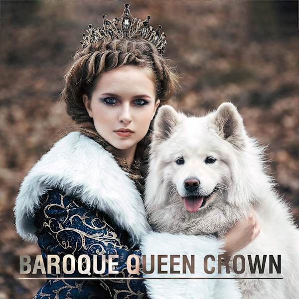 2 stycken barockdrottningkronor, brudar brudtärnor strass bröllop diadem och kronor prinsessa kristall pannband, (guld och svart)
