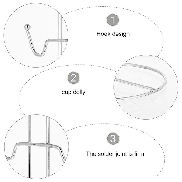 2-pack Kaffemuggträdsställ, Mugghållare för Hem, Kontor, Caféer