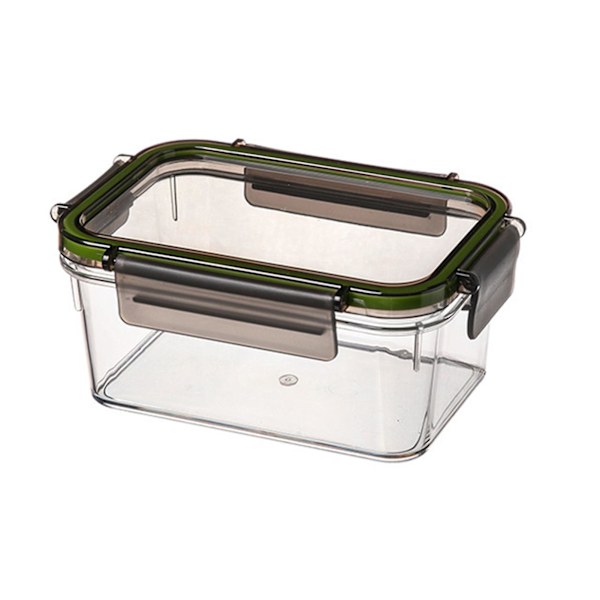 Förseglad matbehållare med lock BPA-fri läcksäker stapelbar design transparent förvaringslåda matförseglingsburk（S）