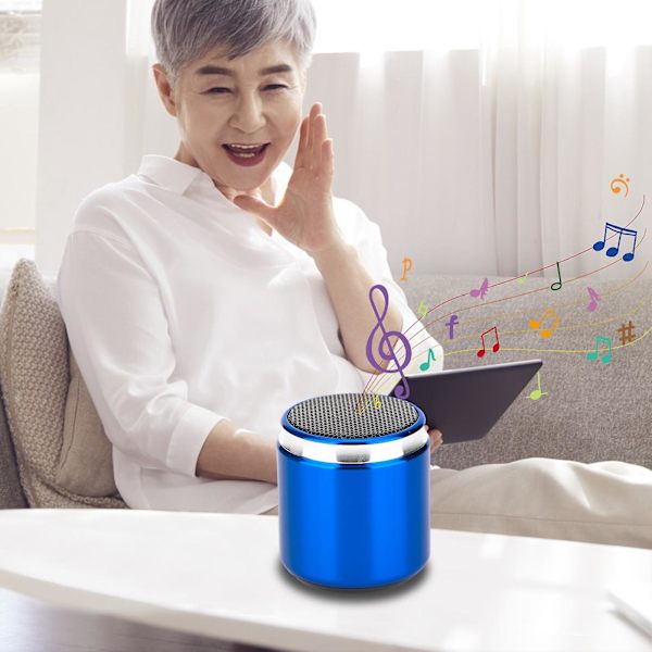 5.0 Version Bluetooth-högtalare Utomhus Mini-högtalare Bärbar Metall Present Batterikapacitet 500mah Trådlös Bluetooth