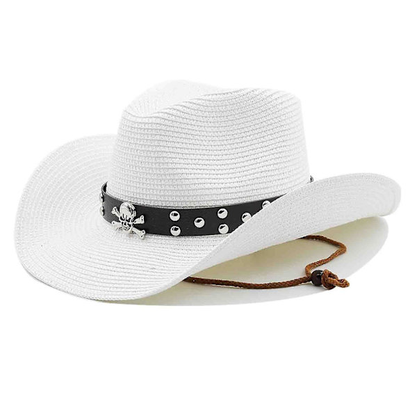 Cowboyhatt i skallebälte för män