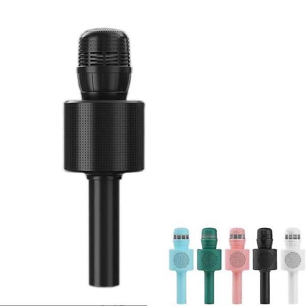 Trådlös mikrofon, Bluetooth mikrofon, bärbar barnkaraokespelare (svart)