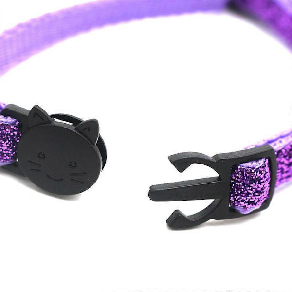 Kattglitterhalsband Bekvämt Justerbart Utomhus Halsband Gult