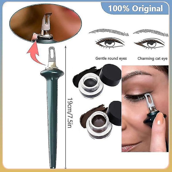 Silikon Eyeliner Verktøy Silikonguide Eyeliner Eye Liner Pensel Vanntett Høy Elasticitet
