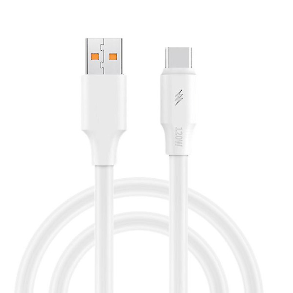 Ladekabel, ABS USB-A til Lightning, MFi-sertifisert, for Apple iPhone, iPad, Hvit snngv