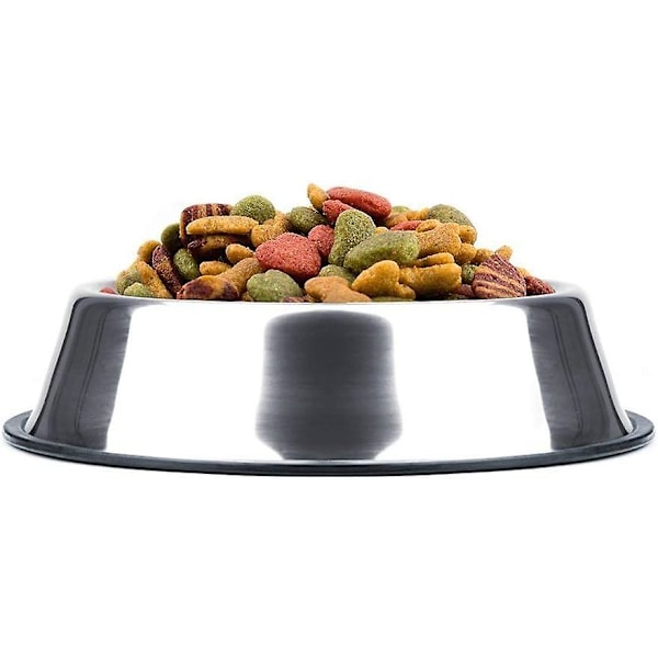 Rostfritt Stål Hundskål Med Gummibas För Små/medelstora/stora Hundar, Husdjursmatskål Och Vattenskål Perfekt Val