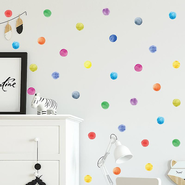 Dots vægklistermærker Posh Polka Dots vægklistermærke til pigers soveværelse legerum