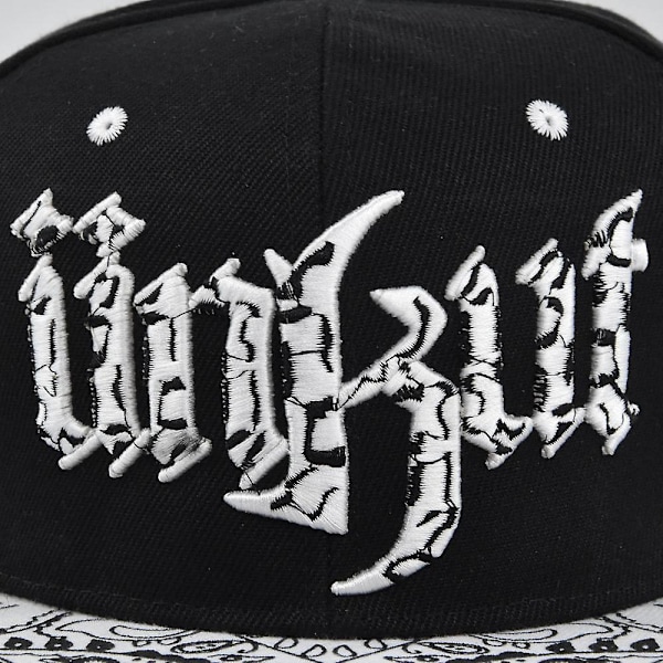 Tre-dimensjonal broderi Hip-hop lue brodert baseball cap personlighet flat brem lue Trucker lue til ungdom trendy lue