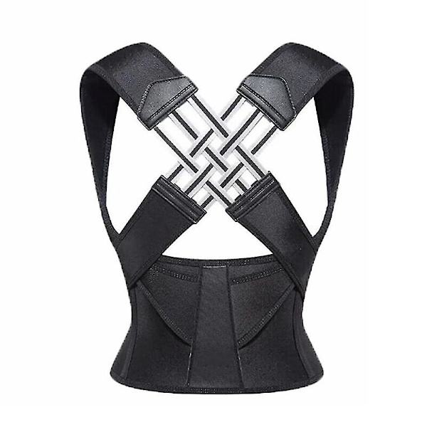 Posture Corrector Rygg Axel Hälsa Stöd Kropp Bälte Bälte Ländrygg Justerbar（XL）