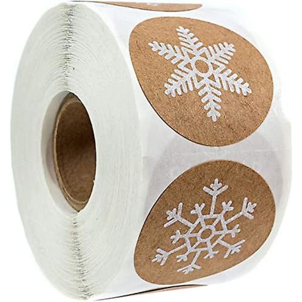 Flere snøfnugg juleklistremerker