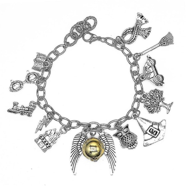 Harry Potter Armbånd Golden Snitch Combination Charm Armbånd Bursdagsgave