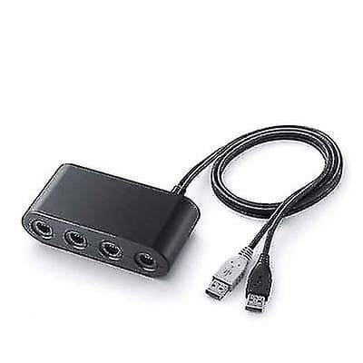 4-portars Gamecube-kontrolleradapter för Wii U / PC USB / Super Smash Bros / Nintendo Switch