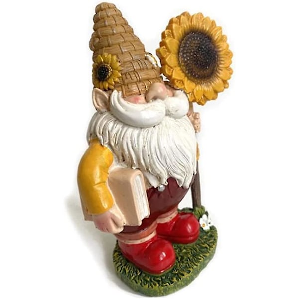 Tomte Utomhus Trädgårdsstaty Resin Trädgårdsfigurer Och Staty Vattentät Trädgårdsfigur För Hemmet