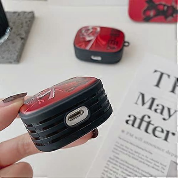 Fodral för Airpods 2/1, Japansk Anime Cartoon Cover för Airpods 1&2, 3D Cool Mjuk TPU Skal Hörlurs Skyddande Fodral för Airpods Laddningsbox Cover (C