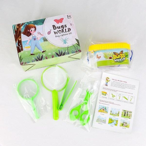 6 stk sett Kids Outdoor Science Explorer Kit Insektfangende pedagogisk lekesett