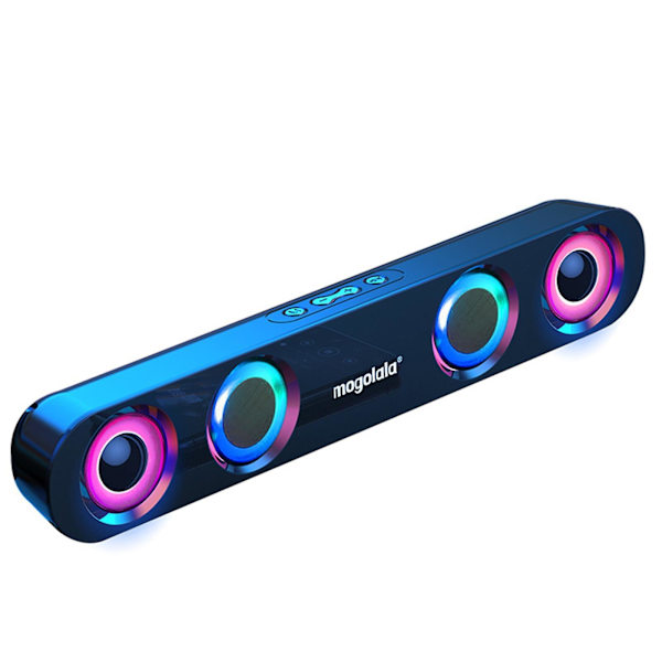 Färgglad ljud subwoofer hög effekt hem video skrivbord trådlös remsa lång högtalare högtalare ljudfält TV karaoke ljud